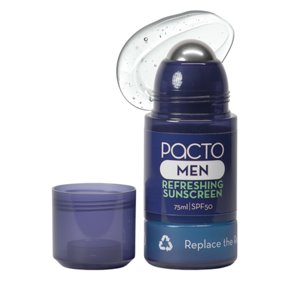 Pacto - SPF 50 Golf Sunscreen with Stainless Steel Roller (75ml)