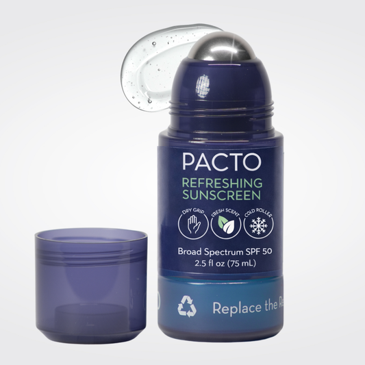 Pacto - SPF 50 Refreshing Sunscreen with Stainless Steel Roller (75ml)