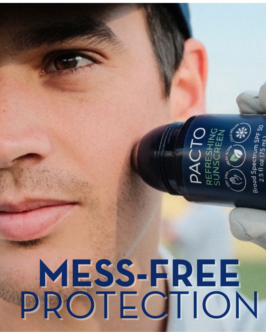 Pacto - SPF 50 Refreshing Sunscreen with Stainless Steel Roller (75ml)