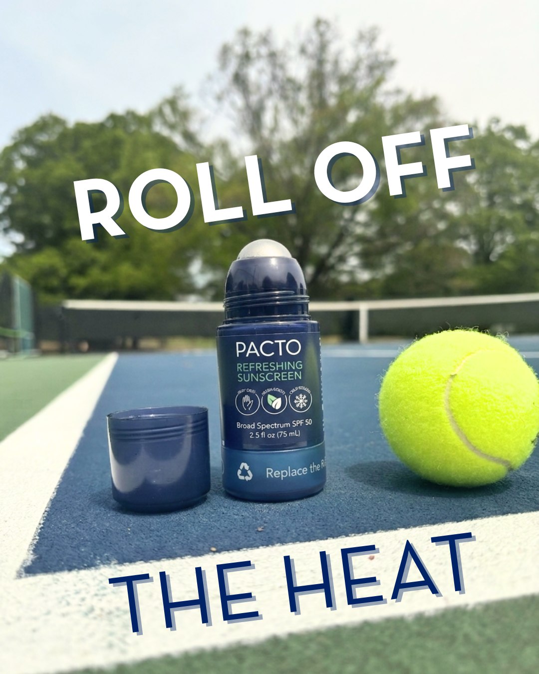 Pacto - SPF 50 Refreshing Sunscreen with Stainless Steel Roller (75ml)